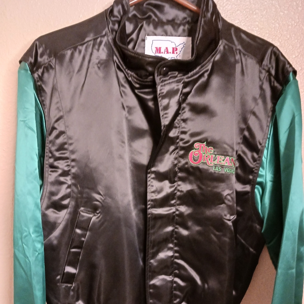 Orleans Casino Retro Silky Jacket Size L